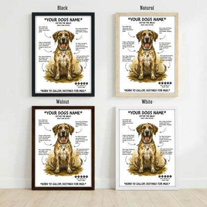 Great Dane - "After The Walk" Personalised Print