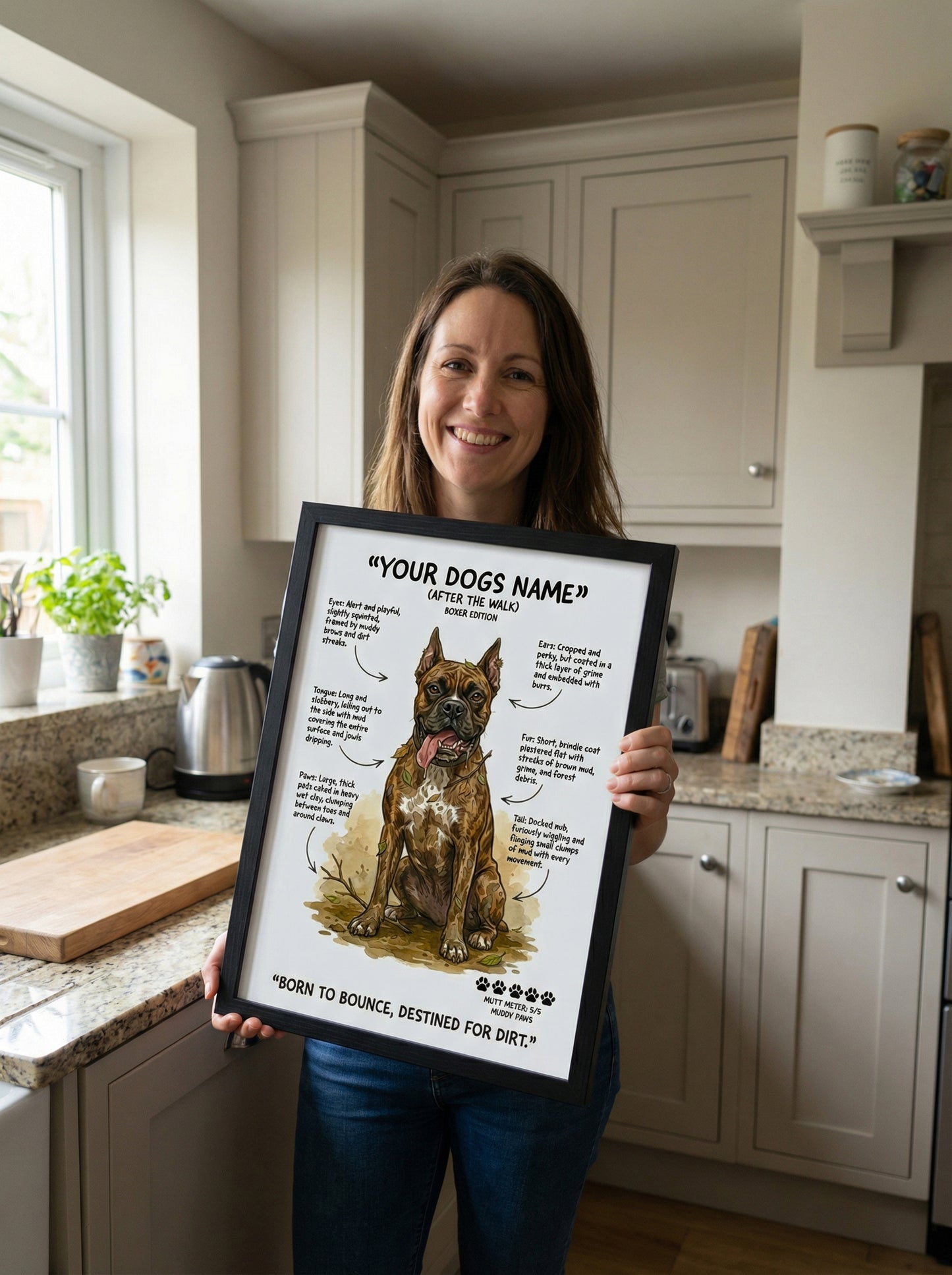 Boxer - "After The Walk" Personalised Print